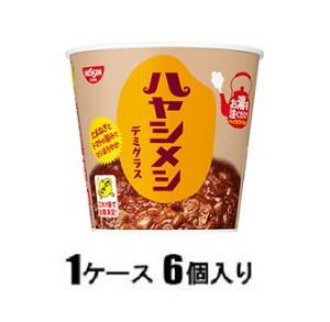 【返品種別B】□「返品種別」について詳しくはこちら□※商品画像とデザイン・カラーが異なる場合がございます。予めご了承下さい。※1箱（6個入）でのお届けとなります。◆メンよりメシ！　 ハヤシメシ！　 お湯さえあればどこでも美味しいハヤシライスが楽しめる！　◆タマネギを炒めた香ばしさと甘み、トマトのほのかな酸味、ビーフのうまみを加えた、コクのある味わいです。【原材料名】ライス（米（国産）、乳化油脂、食塩）、ハヤシルゥ（動物油脂（豚、牛）、小麦粉、砂糖、トマトパウダー、オニオンパウダー、食塩、ポークエキス、香味調味料、香辛料）、大豆たん白加工品、オニオン加工品/調味料（アミノ酸等）、カラメル色素、トレハロース、増粘剤（加工でん粉）、乳化剤、香料、リン酸塩（Na）、酸味料、酸化防止剤（ビタミンE）、（一部に小麦・乳成分・牛肉・大豆・豚肉・りんご・ゼラチンを含む）日清食品広告文責：上新電機株式会社(06-6633-1111)日用雑貨＞食品＞お米＞その他