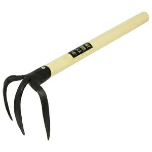 Rakuten - 孔雀 三本熊手 短柄 390mm柄 15451