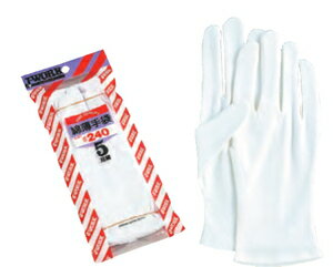 JW-240S おたふく手袋 綿薄手袋 5双組 Sサイズ BODY TOUGHNESS　おたふく手袋