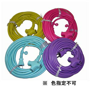 【返品種別B】□「返品種別」について詳しくはこちら□※画像はイメージです。※こちらの商品はアソートカラーです。色指定不可になりますので、ご注意下さい。◆耐寒性にすぐれ柔らかくてねじれない延長コード。◆1500Wまで使用可能。◆二重構造プラグだから夏は抜けにくく冬は軽く入る。◆フリーフック付き。■　仕　様　■コード長さ：10mコード(電線太さ)：2mmコード種類：VCTF-2芯容量：15A(1500W)本体寸法(約)：幅210×奥行50×高さ210mm本体質量(約)：1159g[NC310Mタイカツ]鯛勝産業株式会社生活家電＞電源コード・タップ＞3個口＞コード長 5.0m＞スイッチ無し
