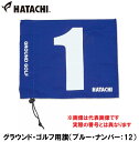 ハタチ グラウンド・ゴルフ用旗(ブルー・ナンバー:12) HAC-BH5001-27-12 HATACHI グラウンドゴルフ用品