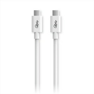 ���쥳�� USB Type C �����֥� USB-C to USB-C 0.8m ����/�ǡ���ž���� PD 100W 5A USB4 RoHS������ʥۥ磻�ȡ� USB4-CC5P08WH