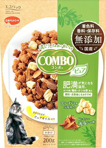 コンボ キャット ピュア 肥満が気になる猫用 まぐろ味 鶏肉 かつお節添え 200g 日本ペットフード コンボCピユアヒマン200G