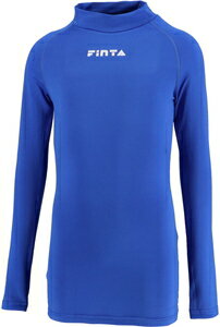 FNT-FTW7028-021-150 FINTA（フィンタ） サッカー・フットサル用　インナーシャツ（ブルー・サイズ：150cm） ジュニア用　長袖　ハイネック 1