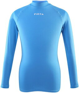 FNT-FTW7028-022-160 FINTA（フィンタ） サッカー・フットサル用　インナーシャツ（サックス・サイズ：160cm） ジュニア用　長袖　ハイネック
