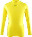 FINTA(フィンタ) サッカー・フットサル用 インナーシャツ(イエロー・サイズ:140cm) FNT-FTW7028-041-140 ジュニア用 長袖 ハイネック