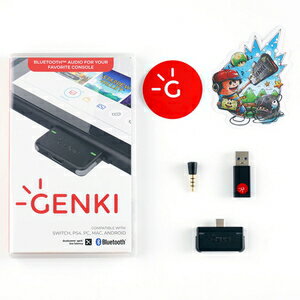 GENKI-AUDIO-GRAY ゲンキオーディオ GENKI ニンテンドースイッチ Bluetooth オーディオアダプター