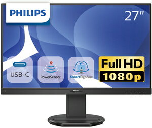 Philips|フィリップス 液晶ディスプレイ(27型/IPS/FullHD 1920×1080/75Hz/4ms/HDMI1.4/DP1.2/USB Type-C/D-sub/VESA/5年保証)(ブラック) 273B9/11 Philips|フィリップス 液晶ディスプレイ(27型/IPS/FullHD 1920×1080/75Hz/4ms/HDMI1.4/DP1.2/USB Type-C/D-sub/VESA/5年保証)(ブラック) 273B9/11
