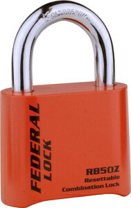 フェデラル ダイヤル式南京錠(レッド) RB50ZR-R-P FEDERAL