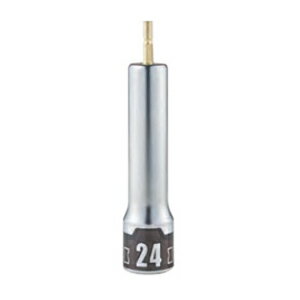 KTC(京都機械工具) インパクト用ロングソケットビット (六角) 24mm BZP63L-24 KTC