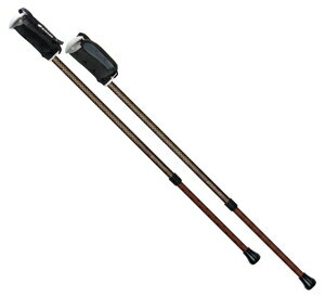 シナノ そふと安心2本杖 伸縮式 (ブラウン) 502061 SHINANO ステッキ　高齢者　お年寄り　父母　祖父母..