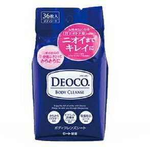 DEOCO デオコ ボディクレンズシート 36枚 ロート製薬 デオコボデイクレンズシ-ト36のサムネイル