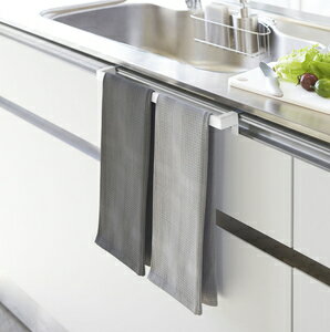 山崎実業 タオルハンガーバー プレート ワイド(ホワイト) 04749 [04749ヤマジツ]