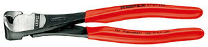 クニペックス ハイレバーエンドニッパー 200mm (台紙付き) 67 01 200 KNIPEX