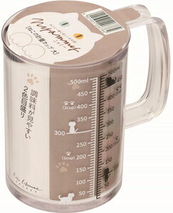 000DH2728 貝印 ねこの計量カップ　500ml Nyammy [000DH2728]