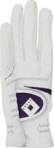 OG7221-01WH17 オノフ レディース ゴルフグローブ 左手用 ホワイト/パープル・17cm ONOFF Glove OG7221
