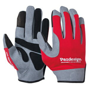 パズデザイン オフショアグローブレザー 3Lサイズ(レッドホワイト) PGV-033_3L(RD-WH) Pazdesign OFFSHORE GLOVE LEATHER