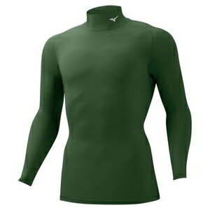 ミズノ メンズ バイオギアシャツ ハイネック長袖（グリーン・サイズ：2XL） 32MA1150332XL mizuno
