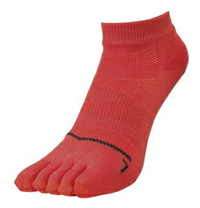 ミズノ ランニンググリップソックス（5本指）（イグニッションレッド・サイズ：25～27） J2MX10046125-27 mizuno ユニセックス