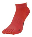 J2MX10016125-27 ミズノ ランニングサポートソックス(5本指)(イグニッションレッド・サイズ:25〜27) mizuno ユニセックス(4)