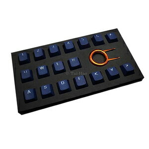 Tai-Hao（タイハオ） ゲーミング ラバーキーキャップ 18キー バックライト透過（ダークブルー） THKEYCAPSDARKBLUE18