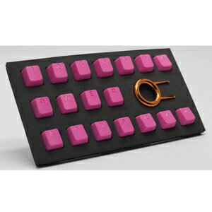 Tai-Hao（タイハオ） ゲーミング ラバーキーキャップ 18キー バックライト透過（ネオンピンク） THKEYCAPSNEONPINK18