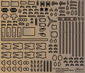 フジミ 1/72 ミリタリーシリーズ No.209 陸上自衛隊 81式短距離地対空誘導弾 射撃統制装置/発射機 純正エッチングパーツ【ML209】 ディテールアップパーツ