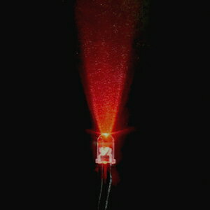 ELEKIT 超高輝度コード付LED（赤色 5mm）【LK-5RD-CRL50】