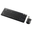 エレコム 無線キーボード 薄型 メンブレン式 抗菌 コンパクトサイズ マウス付(ブラック) TK-FDM109MKBK