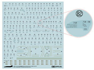 タミヤ 1/48 F-4 ファントムII 米海軍用アクセスドアデカールセット【12692】 デカール