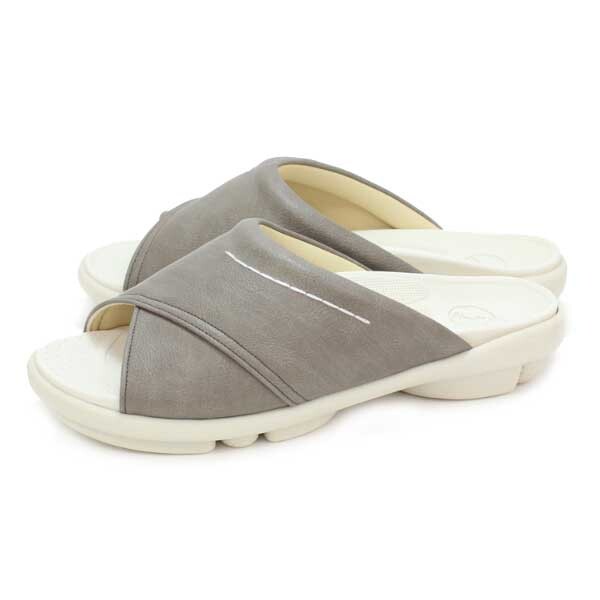 2ball（ツヴォル） ステッチミュールサンダル(グレー・サイズ：M 23.0〜23.5cm) TB202-GRY-M リゲッタ ..