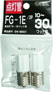 FG-1E 2P(OHM) オーム 点灯管　FG-1E OHM 