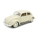 ブラゴ 1/18 VW ビートル 1955 （ベージュ） ミニカー