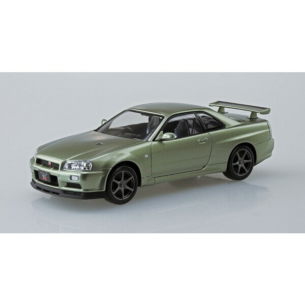 アオシマ 1/32 ザ スナップキット No.11-D ニッサン R34スカイライン GT-R ニュル(ミレニアムジェイド)【62531】 プラモデル