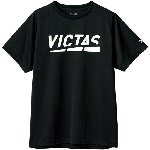 TSP-632101-1000-2XL ヴィクタス 男女兼用 卓球用プラクティスシャツ(ブラック・サイズ:2XL) VICTAS プレイ ロゴ ティー TSP-632101-1000-2XL ヴィクタス 男女兼用 卓球用プラクティスシャツ(ブラック・サイズ:2XL) VICTAS プレイ ロゴ ティー