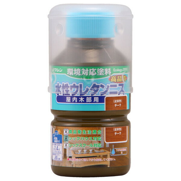 #941152(ワシン) 和信ペイント 水性ウレタンニス 130ml(チーク) Washin Paint