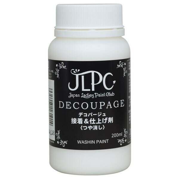 #800292(ワシン) 和信ペイント JLPC デコパージュ 接着＆仕上げ剤 200ml Washin Paint