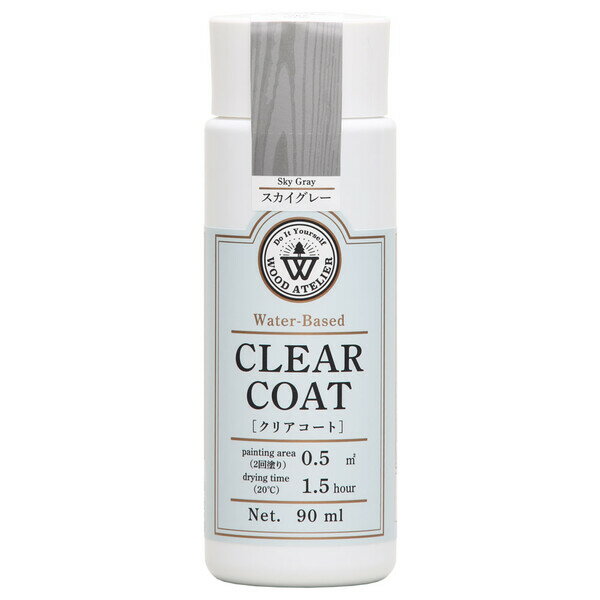 和信ペイント クリアコート 90ml(CC-03/スカイグレー) #800703(ワシン) Washin Paint Wood Atelier