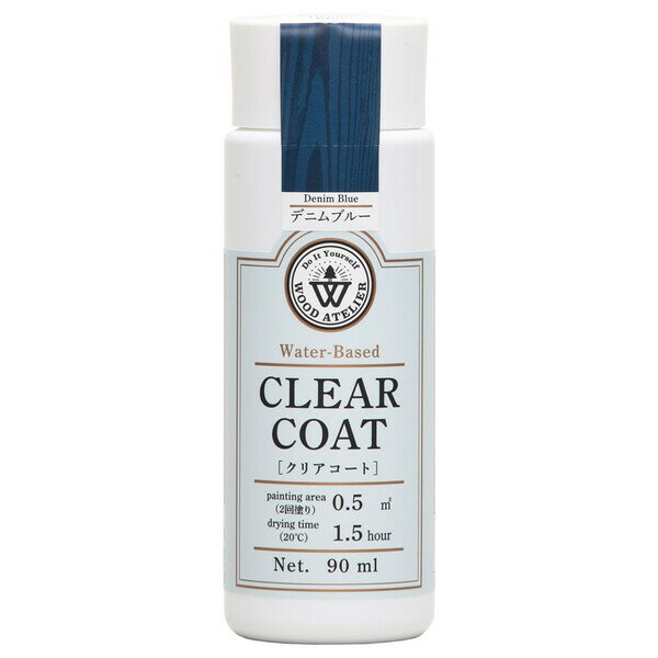 和信ペイント クリアコート 90ml(CC-07/デニムブルー) #800707(ワシン) Washin Paint Wood Atelier
