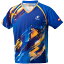 NT-NW2202-09-S ニッタク 卓球用ゲームシャツ（男女兼用）（ブルー・サイズ：S） Nittaku スカイトップシャツ