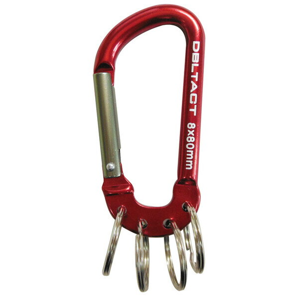 【返品種別B】□「返品種別」について詳しくはこちら□◆保持したものが絡まず使い勝手抜群。■　仕　様　■サイズ(約)：φ8×80mmカラー：レッド×ガンメタ(S)材質：アルミ合金リング数：4連[360412SANKYO]三共コーポレーションア...