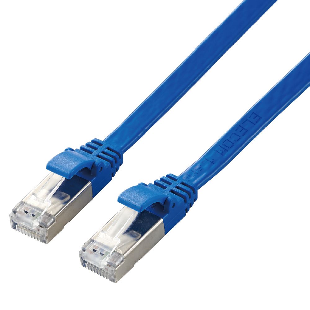 エレコム LANケーブル CAT7準拠 フラット 5.0m(ブルー) LD-TWSF/BU5