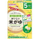 手作り応援 おいしい米がゆ 7包 (5か月頃〜) アサヒグループ食品(和光堂) TOオイシイコメガユ5GX7