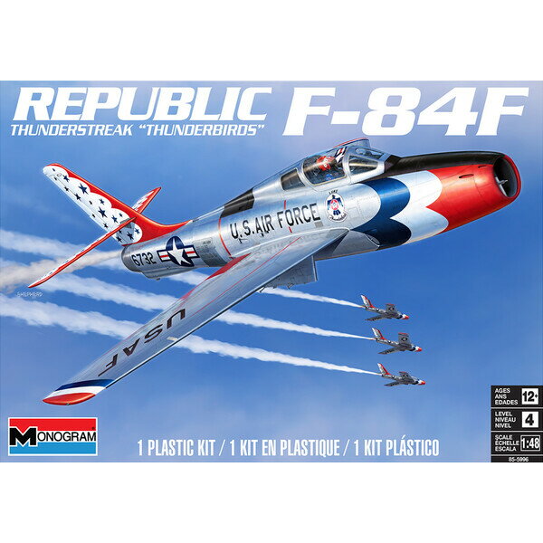 アメリカレベル 1/48 リパブリック F-84F サンダーストリーク “サンダーバーズ” プラモデル