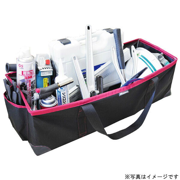 【返品種別B】□「返品種別」について詳しくはこちら□※工具類は付属しておりません。※画像は使用イメージです。◆工具類・日用品・アウトドアなどの収納バッグとしても活躍。◆小物収納に便利な外ポケット。■　仕　様　■サイズ(約)：幅755(サイドポケット含)×奥行き290×高さ220mm折り畳み時の厚み(約)：55mm[581883SANKYO]三共コーポレーションアウトドア＞DIY・工具＞手作業工具＞バックパック・ツールバッグ
