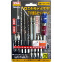 TSB-11J 電動ドライバー用 #330054 TRAD 11pcs ワンタッチジョイントアダプタ付下穴錐&ビットセット 六角軸径6.35mm TSB-11J...