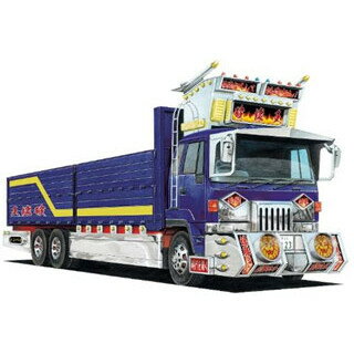 【中古】青島文化教材社 1/32 元祖デコトラシリーズ No.2 兄弟星 大型冷凍車 プラモデル