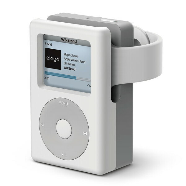 エラゴ Apple Watch用 シリコン充電スタンド(ホワイト) elago W6 Stand for Apple Watch EL_WCASTSCW6_WH