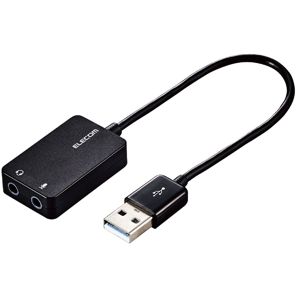 쥳 USBǥѴץ 0.15mʥ֥å USB-AADC02BK