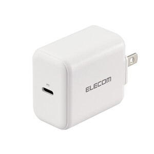 エレコム USB Type-C 充電器 PD対応 20W タイプC ×1 ACアダプター コンセント（ホワイト） 【 iPhone iPad Galaxy Xperia AQUOS OPPO Android各種 Nintendo Switch 他 】 MPA-ACCP17WH